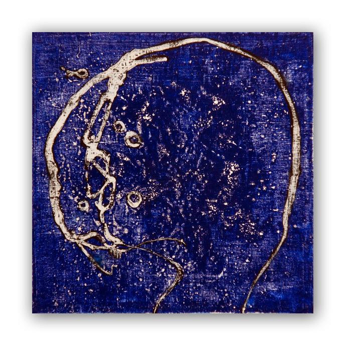 Franca Ravet, Le Bleu des origines, Galerie Martine Ehmer Franca Ravet, Le Bleu des origines, Oeuvre sur toile